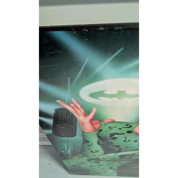 DcComics Vintage Batman Riddler Jim Carrey Wood Panel WallArt Approx Poster Size - Picture 8 of 13